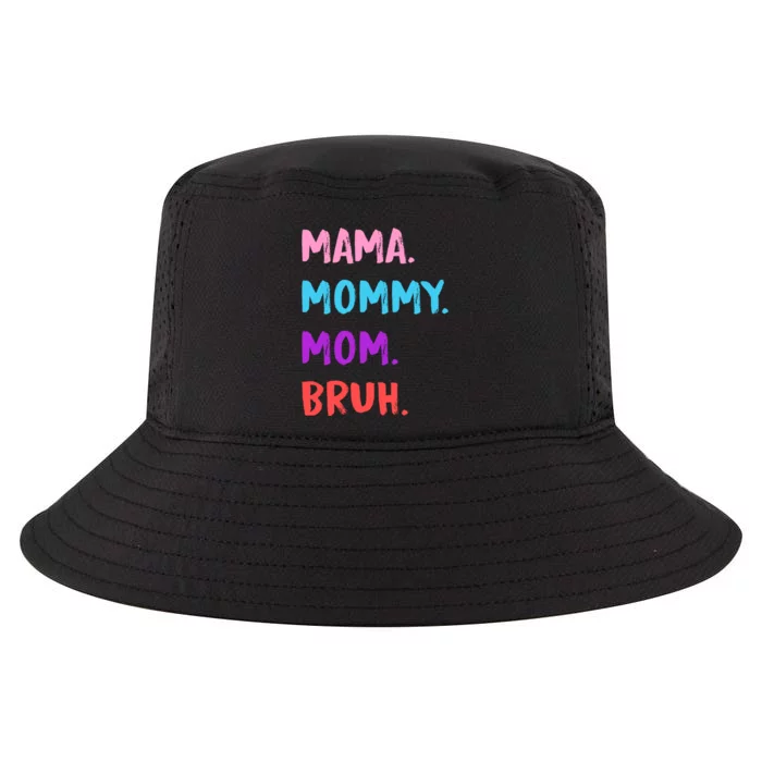 Mama Mommy Mom Bruh Colorful Paintbrush Meme Cool Comfort Performance Bucket Hat