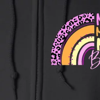 Mama Mommy Mom Bruh Cute Rainbow Full Zip Hoodie