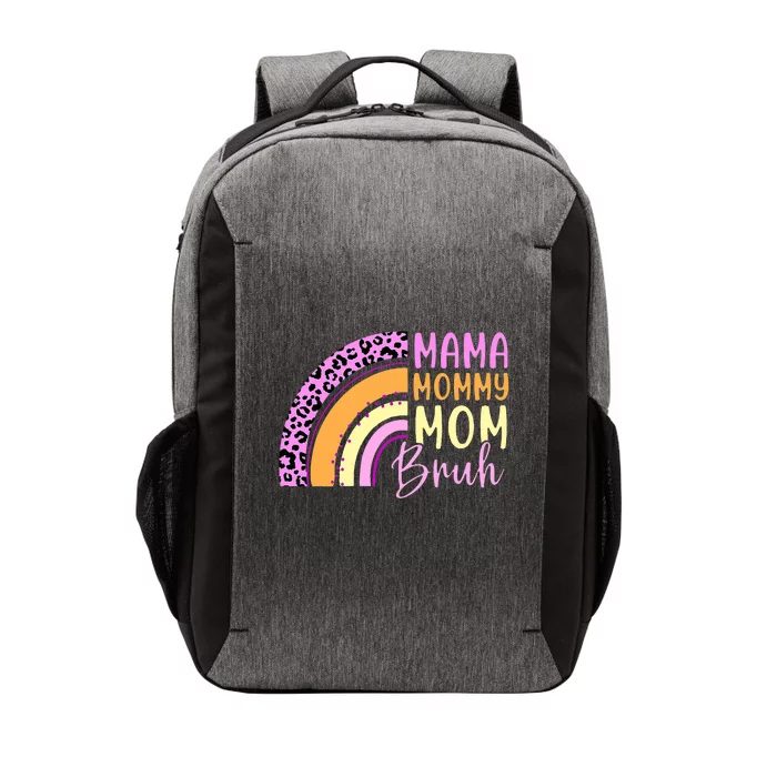 Mama Mommy Mom Bruh Cute Rainbow Vector Backpack