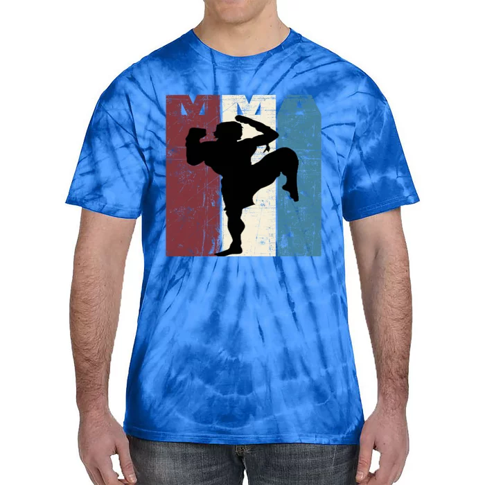 Mma Mixed Martial Arts Vintage Distressed Gift Tie-Dye T-Shirt