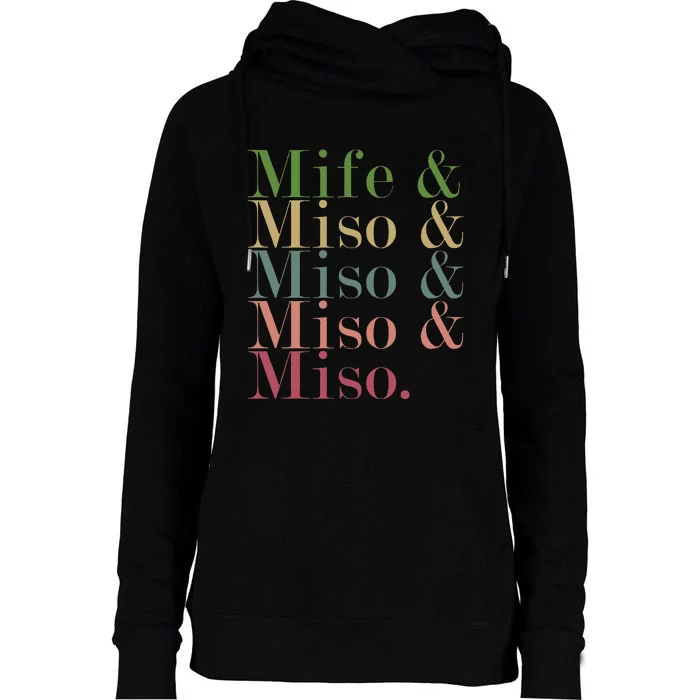 Mife & Miso & Miso & Miso & Miso Womens Funnel Neck Pullover Hood