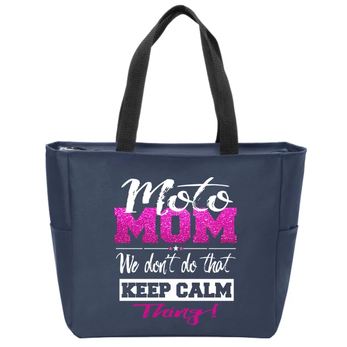 Motocross Moto Mom Dirt Bike Motorcycle Mx Racing Gift Zip Tote Bag