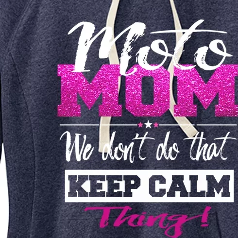 Motocross Moto Mom Dirt Bike Motorcycle Mx Racing Gift Women's Fleece Hoodie