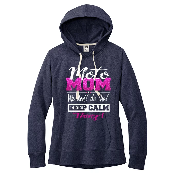 Motocross Moto Mom Dirt Bike Motorcycle Mx Racing Gift Women's Fleece Hoodie