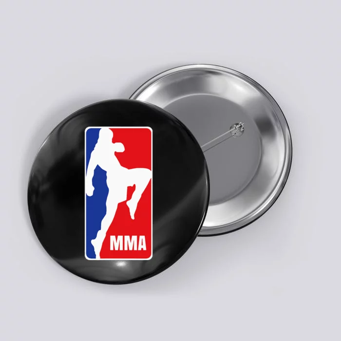 Mma Mixed Martial Arts Retro Fighting Fan Logo Button