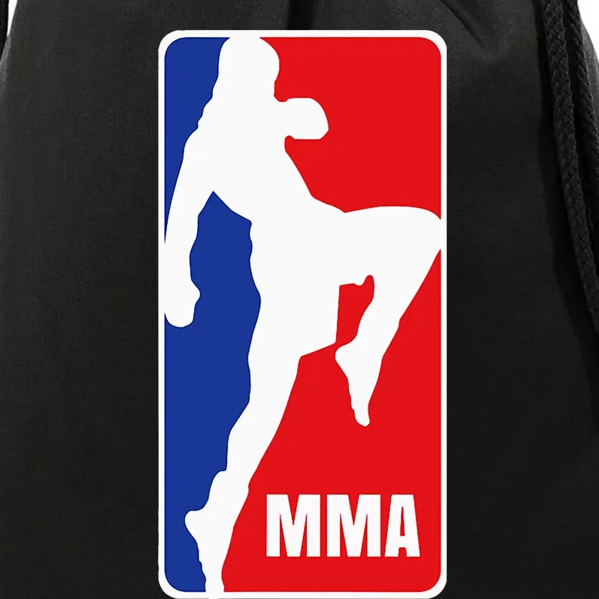 Mma Mixed Martial Arts Retro Fighting Fan Logo Drawstring Bag