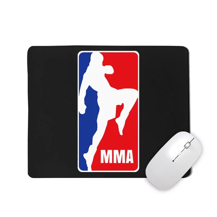 Mma Mixed Martial Arts Retro Fighting Fan Logo Mousepad