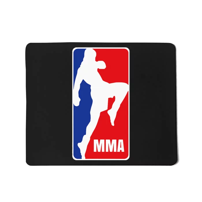 Mma Mixed Martial Arts Retro Fighting Fan Logo Mousepad