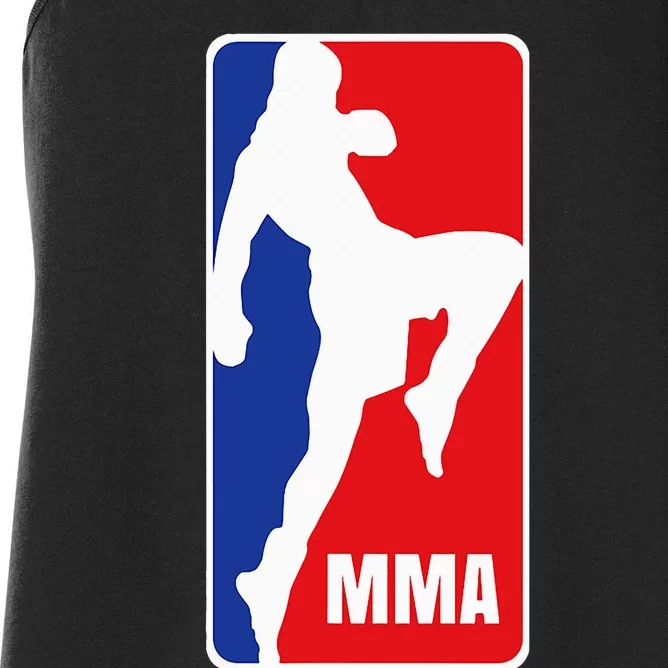 Mma Mixed Martial Arts Retro Fighting Fan Logo Women's Racerback Tank