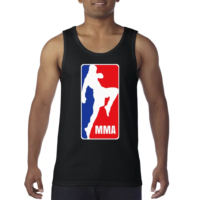 Mma Mixed Martial Arts Retro Fighting Fan Logo Tank Top