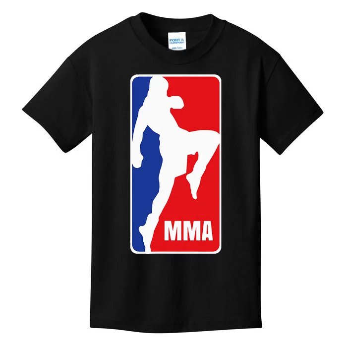 Mma Mixed Martial Arts Retro Fighting Fan Logo Kids T-Shirt