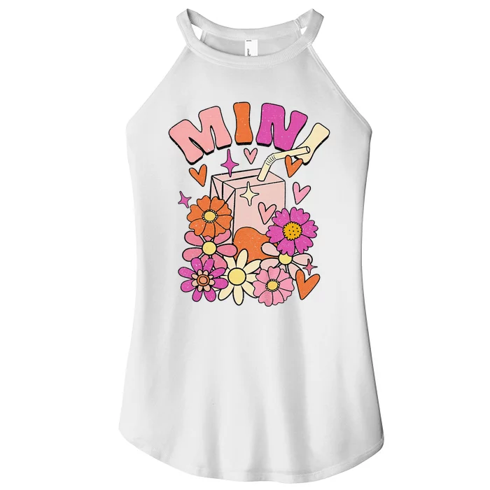 Mama & Mini Mommy & Daughter Mommy & Me Groovy Matching Women’s Perfect Tri Rocker Tank