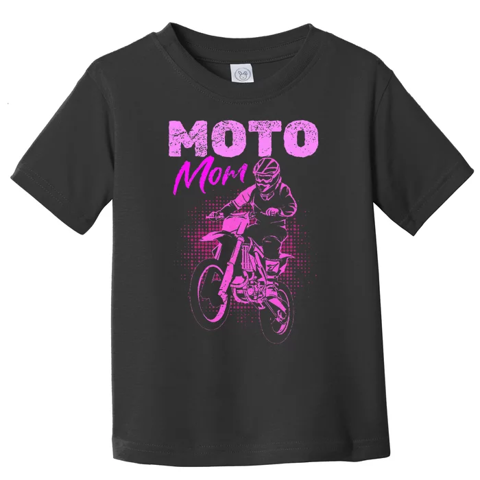 Motocross Moto Mom Woman Toddler T-Shirt