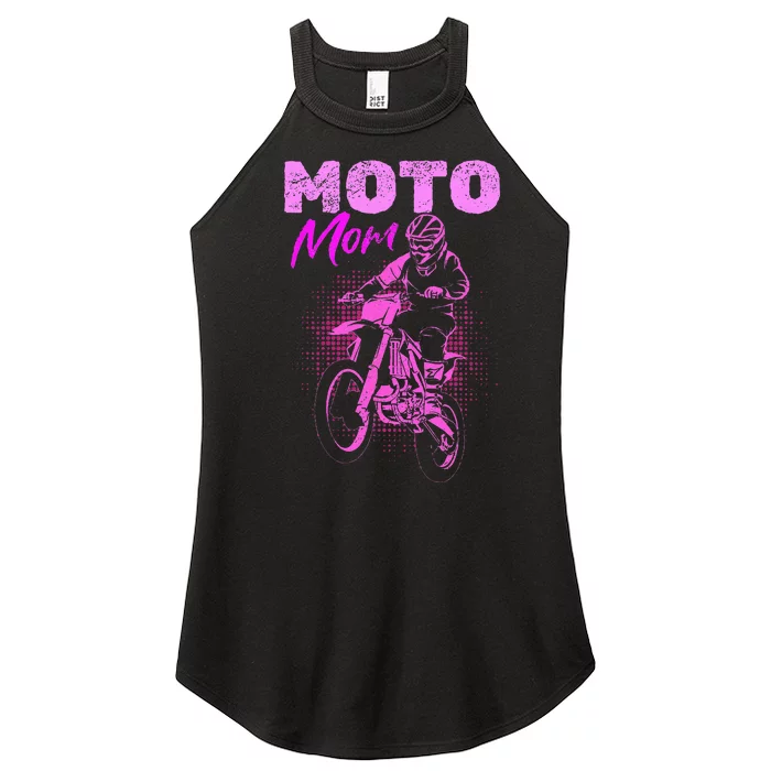 Motocross Moto Mom Woman Women’s Perfect Tri Rocker Tank