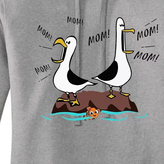 Mom Mom Mom Seagull Family Mother Women's Pullover Hoodie