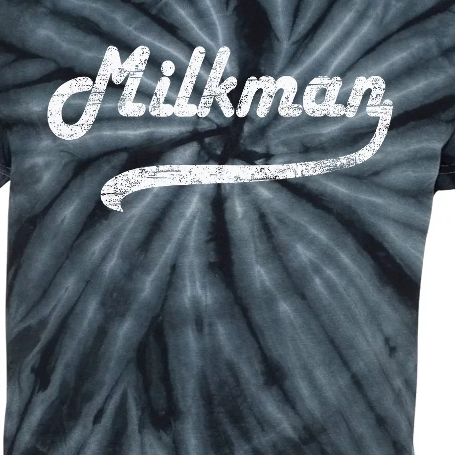 Milkman Milk Man Milk Maker Funny Job Profession Kids Tie-Dye T-Shirt