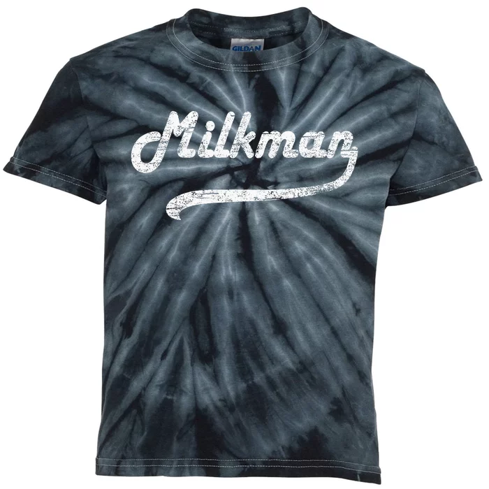 Milkman Milk Man Milk Maker Funny Job Profession Kids Tie-Dye T-Shirt