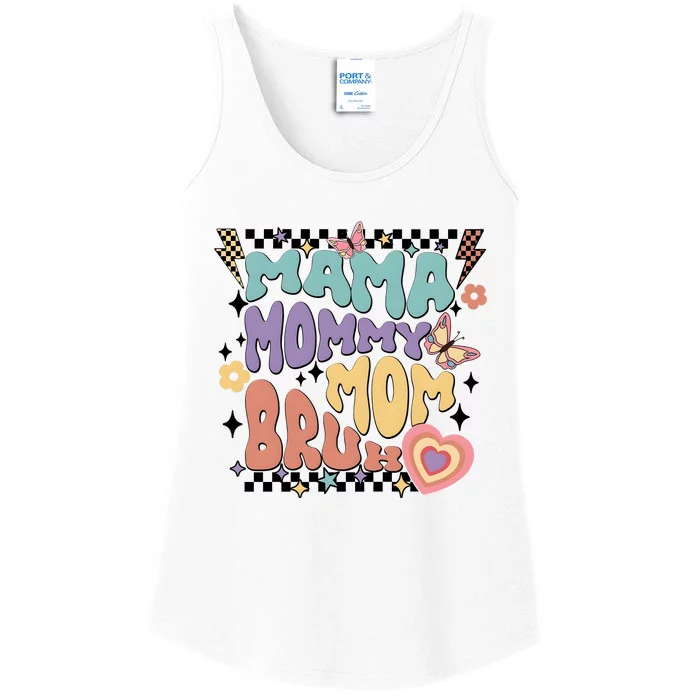 Mama Mommy Mom Bruh Funny Mom Life Ladies Essential Tank