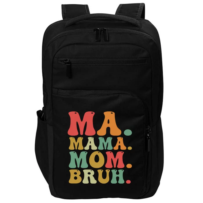 Ma Mama Mom Bruh Retro Impact Tech Backpack