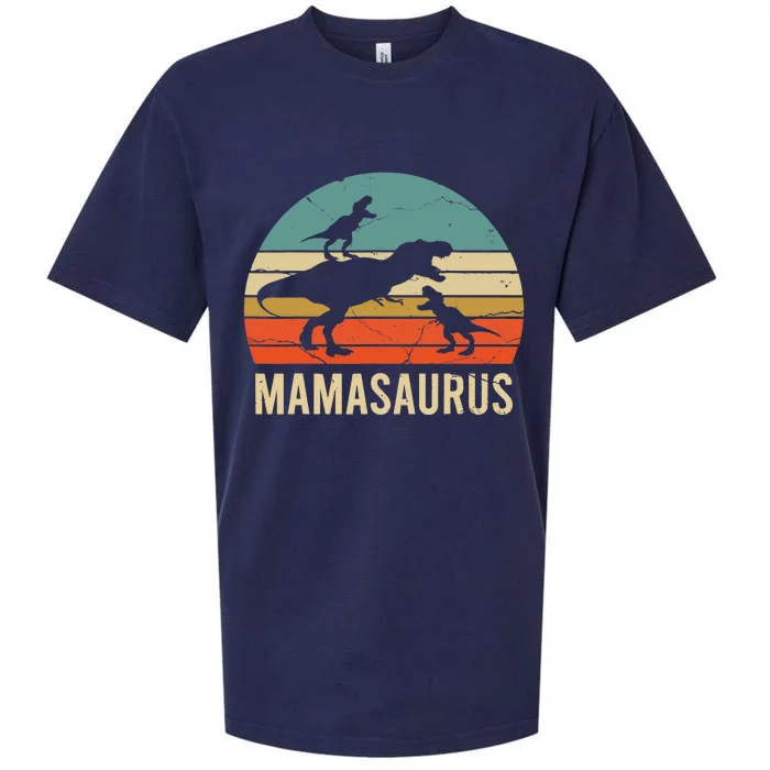 Mommy Mom Mama Dinosaur Funny 2 Two kid Mamasaurus  Gift Sueded Cloud Jersey T-Shirt