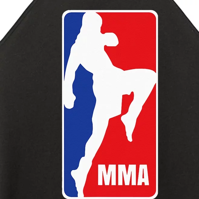 MMA Mixed Martial Arts Retro Fighting Fan Women’s Perfect Tri Rocker Tank