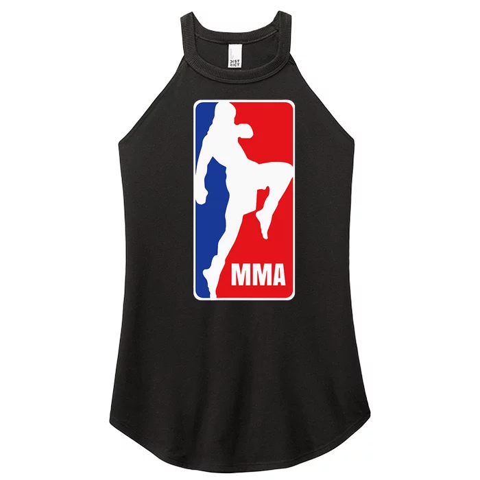 MMA Mixed Martial Arts Retro Fighting Fan Women’s Perfect Tri Rocker Tank