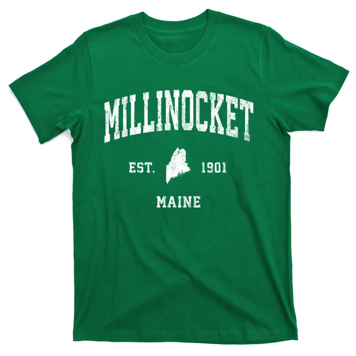 Millinocket Maine Me Vintage Athletic T-Shirt