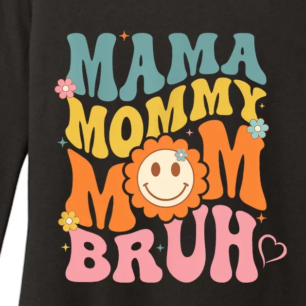 Mama Mommy Mom Bruh Mom Mother Womens CVC Long Sleeve Shirt