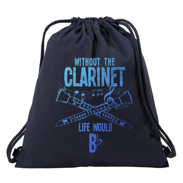 Music Musician Musical Instrut Gift Clarinet Cute Gift Drawstring Bag