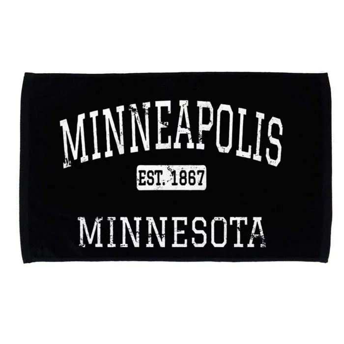 Minneapolis Minnesota MN Vintage Microfiber Hand Towel