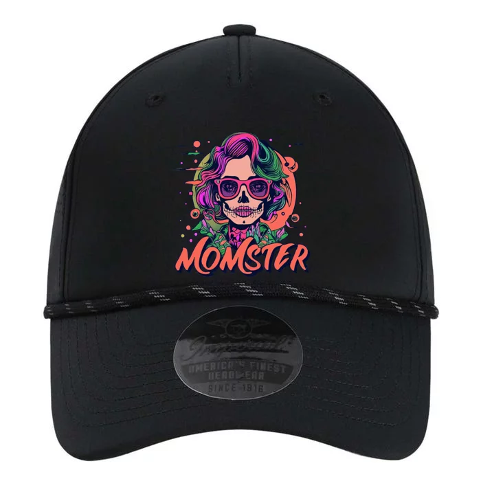 Momster Monster Mom Halloween Skeleton Spooky Mom Mama Performance The Dyno Cap