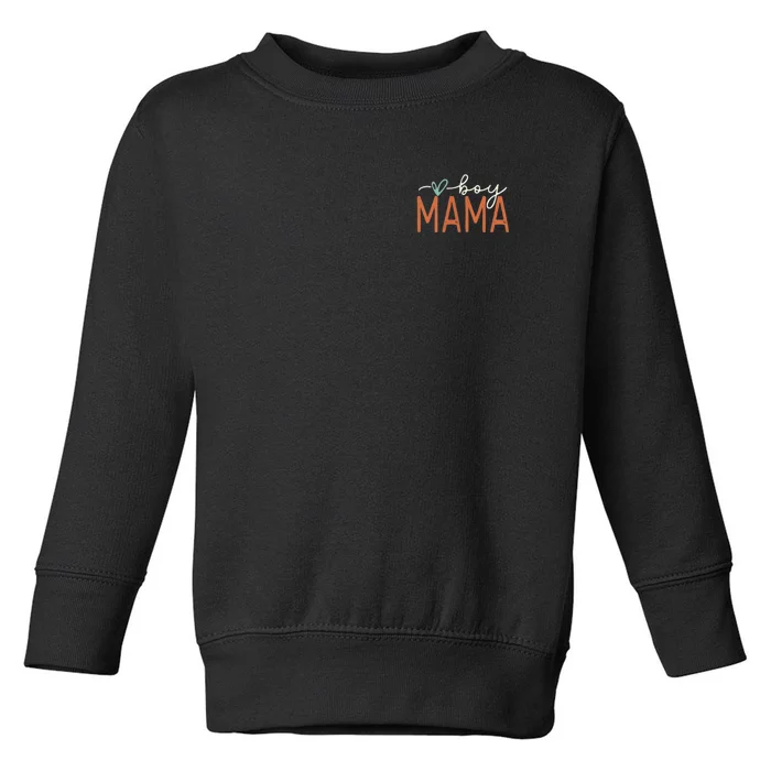 Ma Mama Mom Bruh Funny Mother's Day Front And Back Toddler Sweatshirt