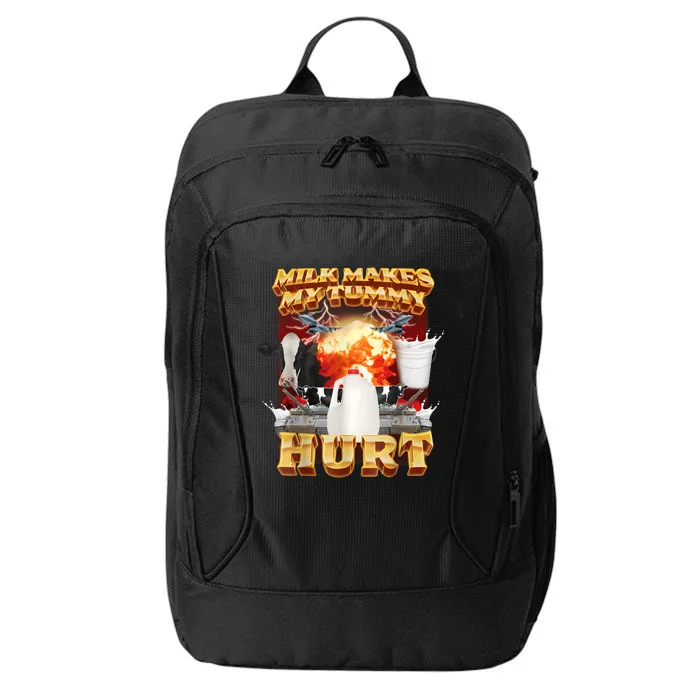 Milk Makes My Tummy Hurt Funny Meme City Backpack