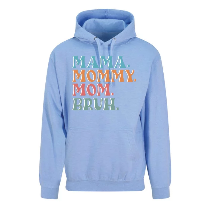 Mama Mommy Mom Bruh For Women Mothers Day T S Design Unisex Surf Hoodie