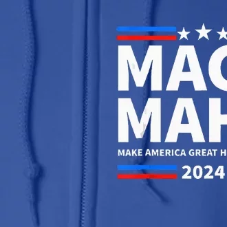 Maha Maga Make America Healthy Great Again Full Zip Hoodie