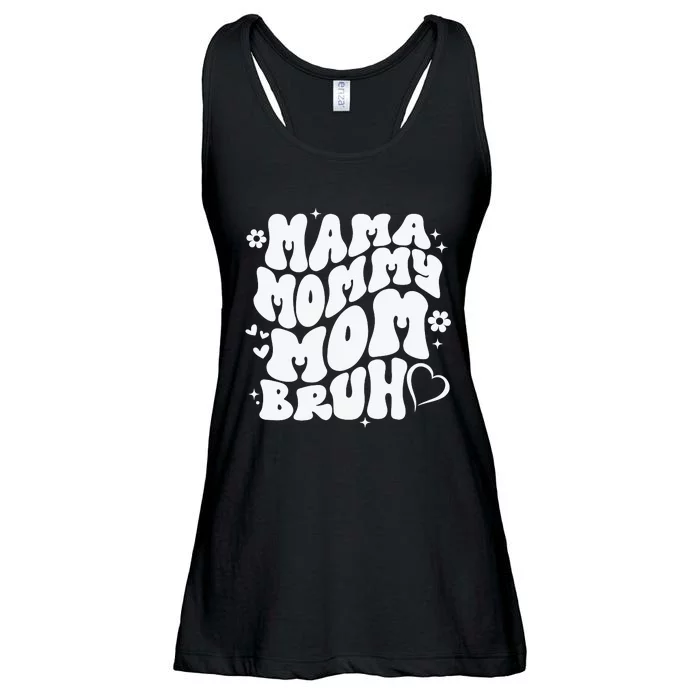 Mama Mommy Mom Bruh, Retro Mothers Day Ladies Essential Flowy Tank