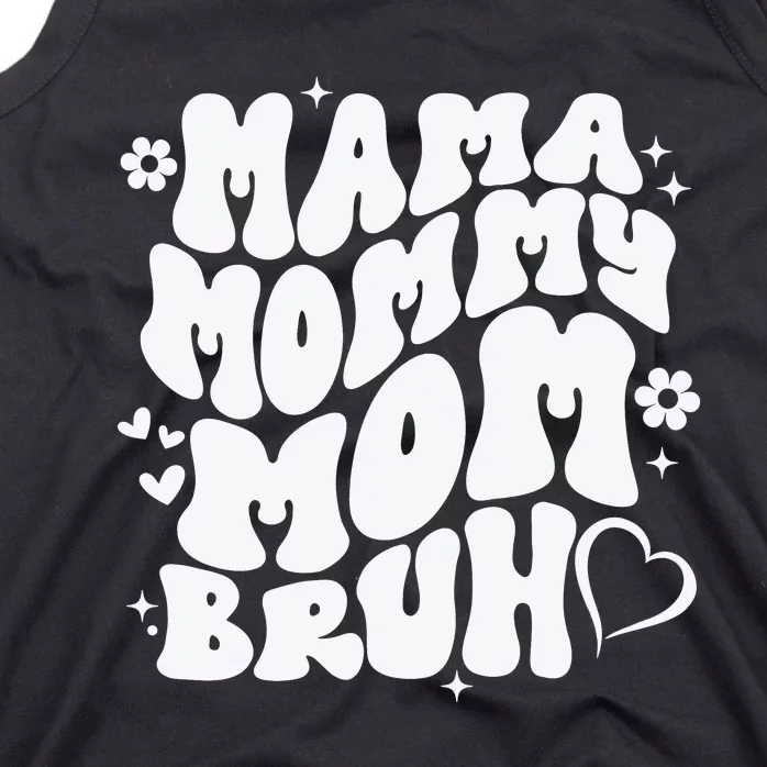 Mama Mommy Mom Bruh, Retro Mothers Day Tank Top