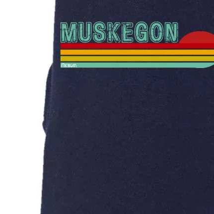 Muskegon Michigan Doggie 3-End Fleece Hoodie