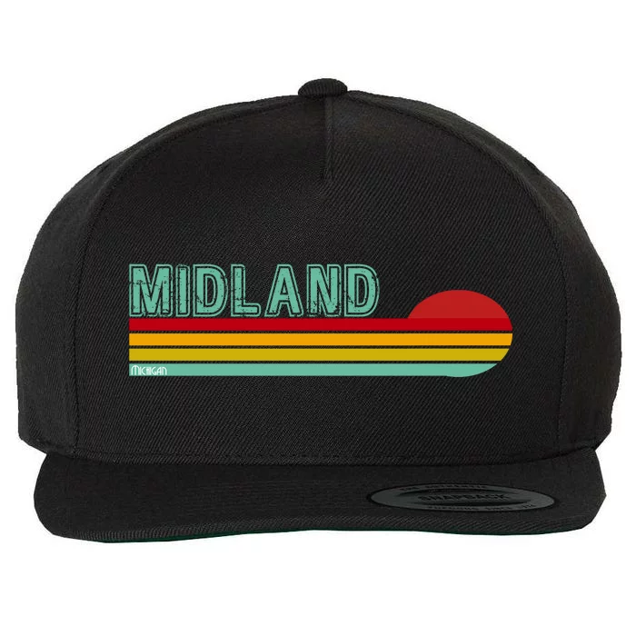 Midland Michigan Wool Snapback Cap