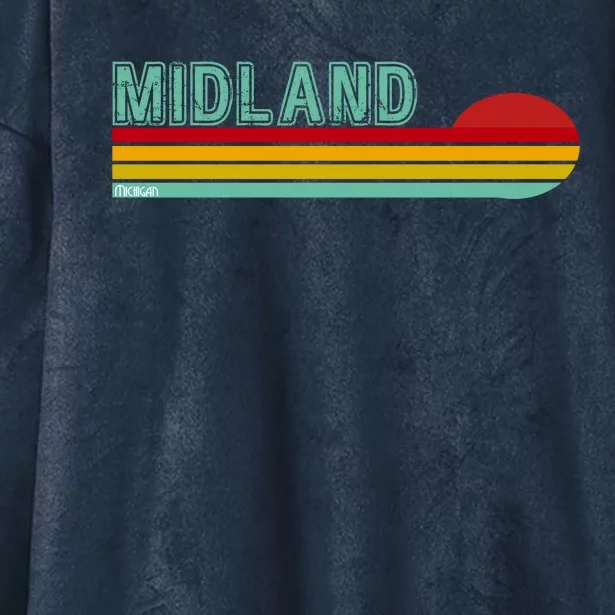 Midland Michigan Hooded Wearable Blanket