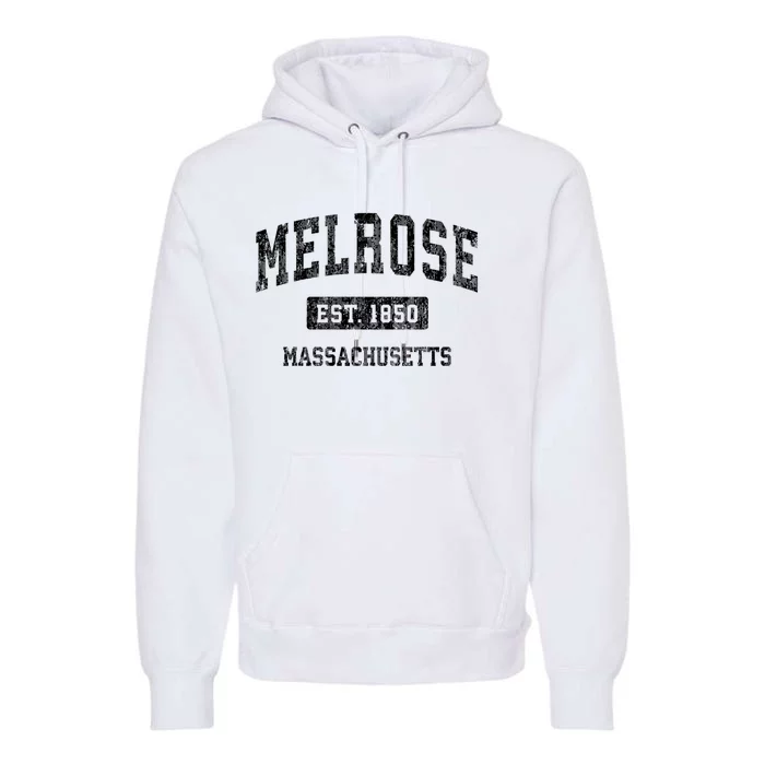 Melrose Massachusetts Ma Vintage Established Sports Design Premium Hoodie