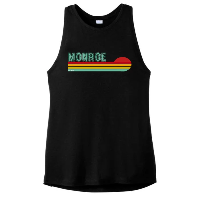 Monroe Michigan Ladies Tri-Blend Wicking Tank