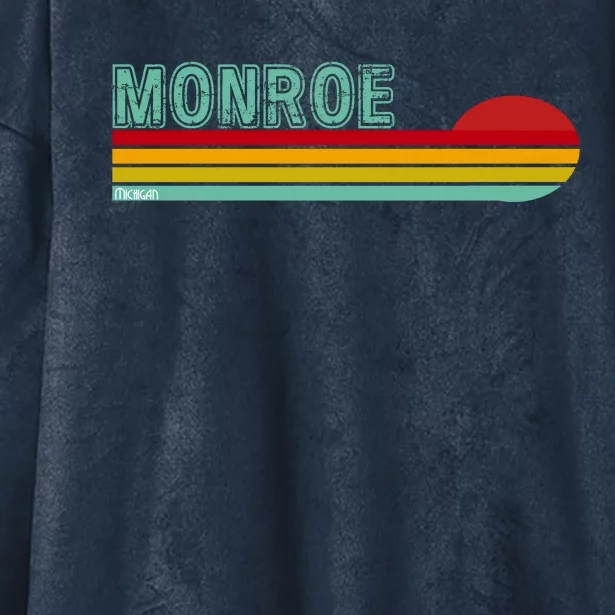 Monroe Michigan Hooded Wearable Blanket