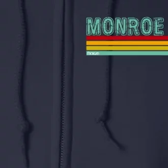 Monroe Michigan Full Zip Hoodie