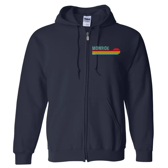 Monroe Michigan Full Zip Hoodie