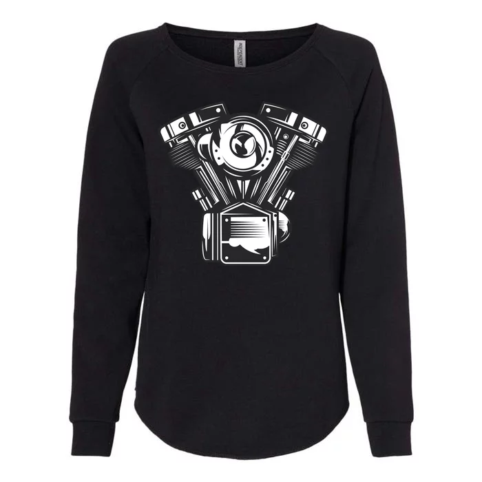 Motorcycle Motor Womens California Wash Sweatshirt