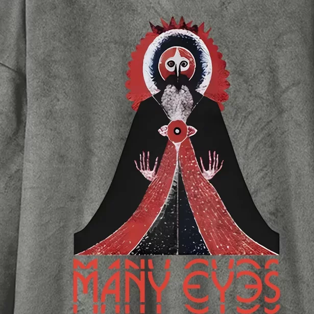 Manyeyesmusic Mystic Man Hooded Wearable Blanket