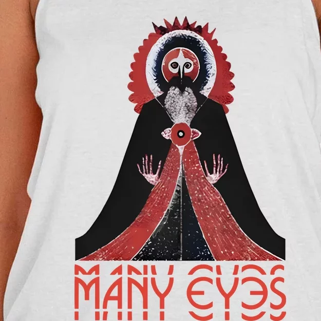 Manyeyesmusic Mystic Man Women's Knotted Racerback Tank