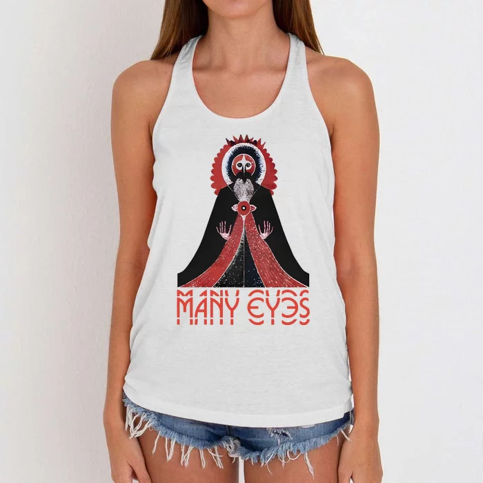 Manyeyesmusic Mystic Man Women's Knotted Racerback Tank