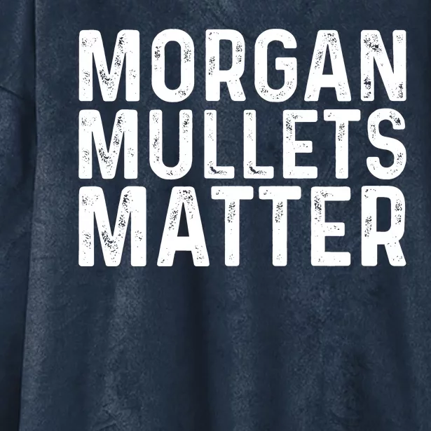 Morgan Mullets Matter Country Music Hooded Wearable Blanket